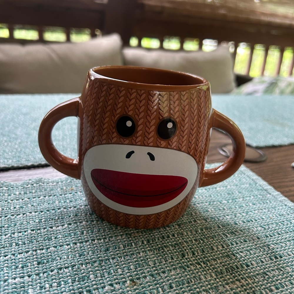 Brown Monkey Face Mug